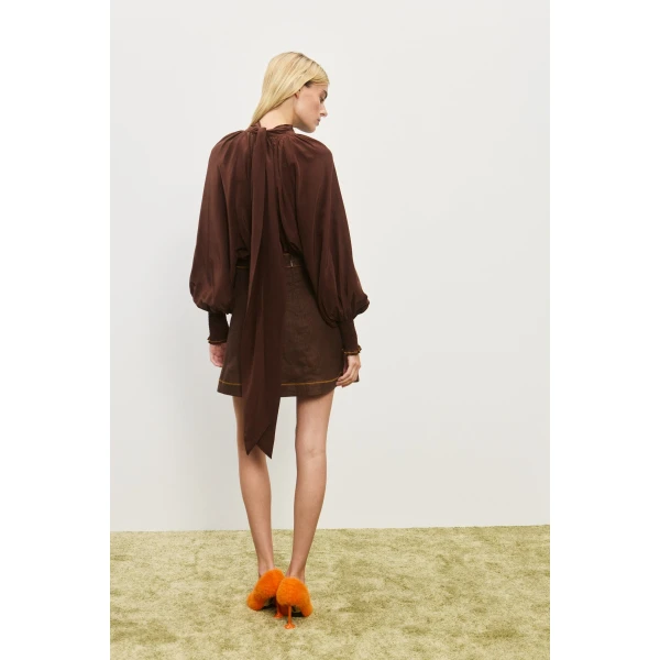 Alemais Contemporary Wardrobe Top Vito Blouse — designer powerwear from Luxury Shoes 