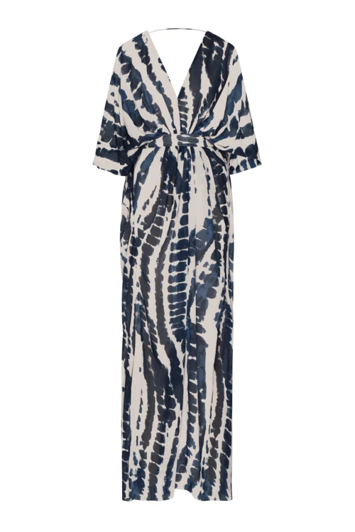 Andres Otalora Colombian Designer Dress - Luxury Womenswear Andres Otalora luxury designer Dress with bold silhouette in linen