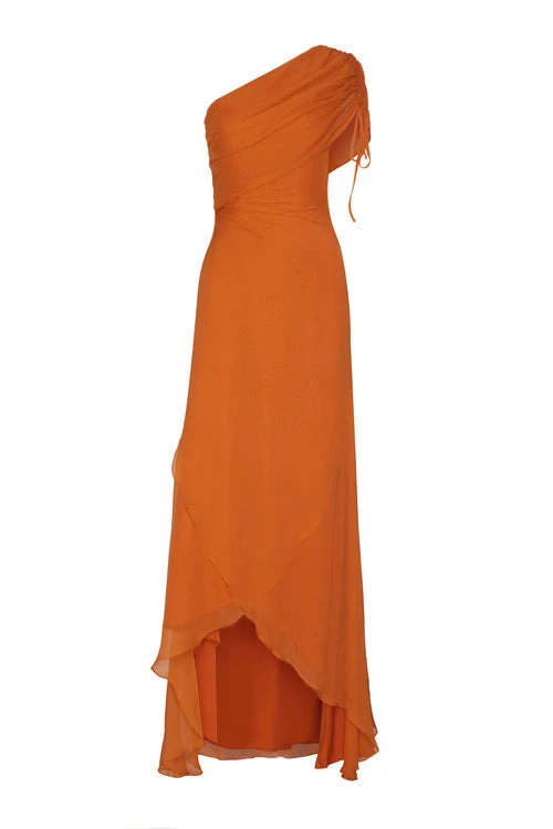 Andres Otalora Colombian Designer Dress - Luxury Womenswear Andres Otalora luxury designer Dress with bold silhouette in linen