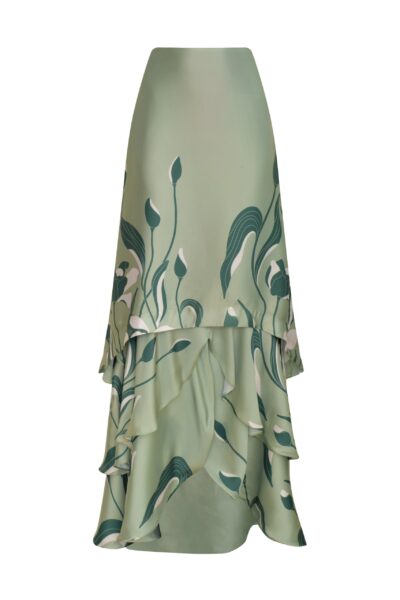 Andres Otalora luxury designer Skit with bold silhouette in linen