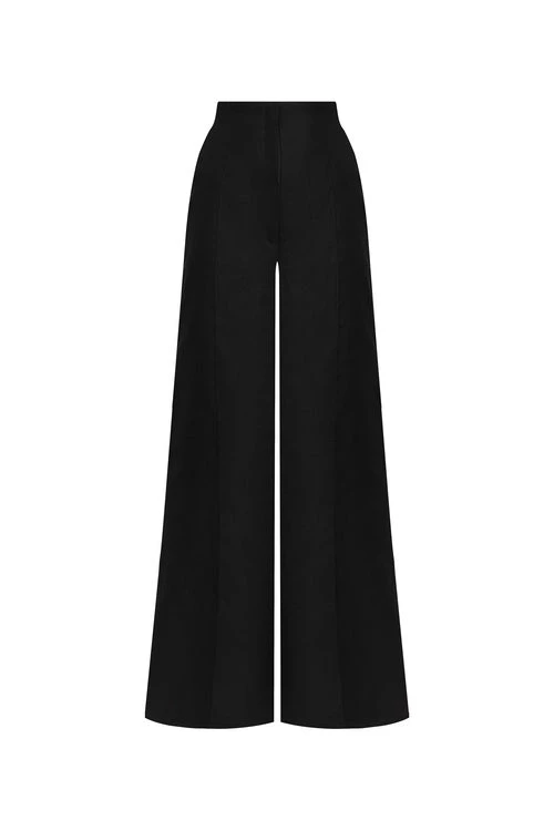 Andres Otalora Colombian Designer Pant - Luxury Womenswear Andres Otalora luxury designer Pant with bold silhouette in linen