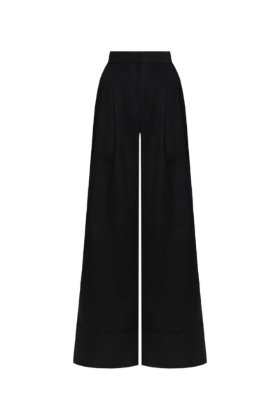 Andres Otalora luxury designer Pant with bold silhouette in linen