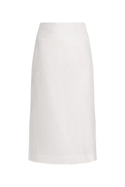 Andres Otalora luxury designer Skit with bold silhouette in linen
