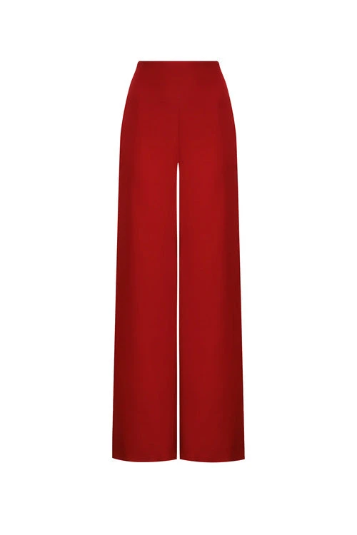 Andres Otalora Colombian Designer Pant - Luxury Womenswear Andres Otalora luxury designer Pant with bold silhouette in linen