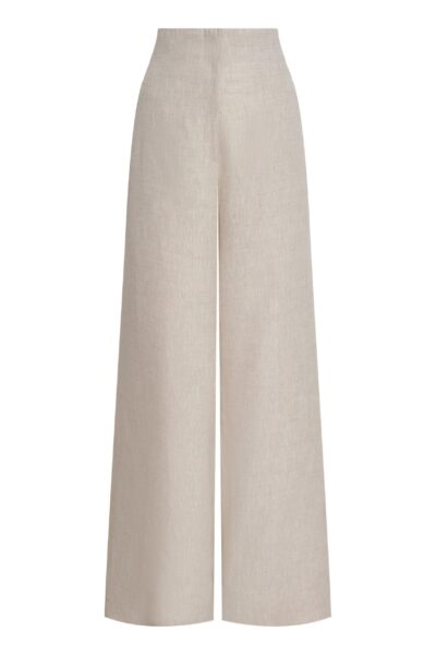 Andres Otalora luxury designer Pant with bold silhouette in linen