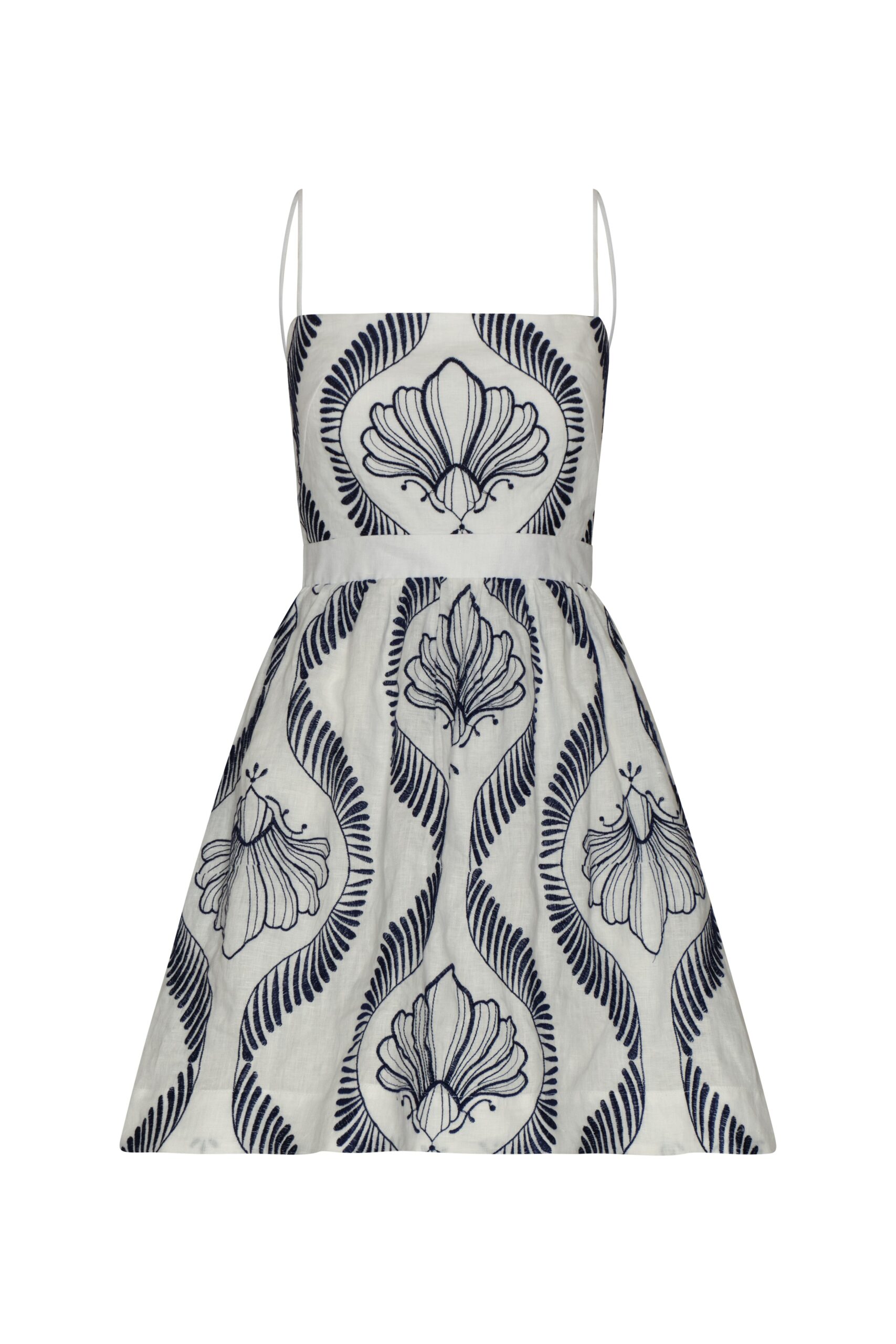 Andres Otalora Colombian Designer Dress - Luxury Womenswear Andres Otalora luxury designer Dress with bold silhouette in linen