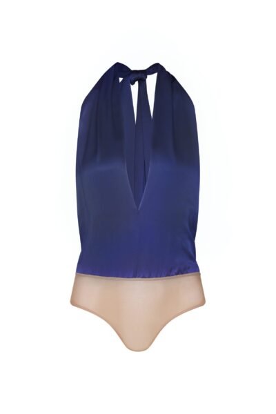 Andres Otalora luxury designer Swimsuit with bold silhouette in linen