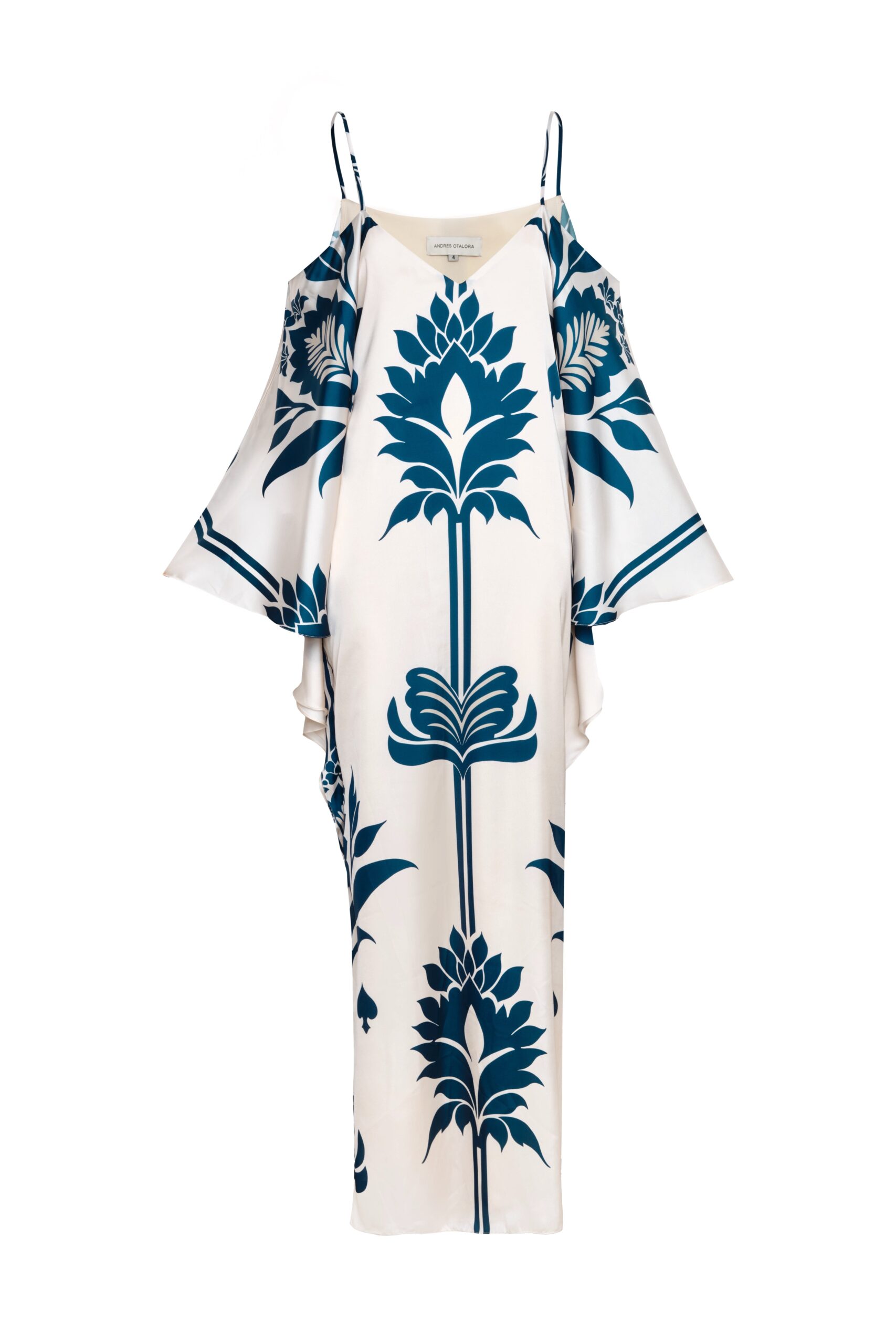 Andres Otalora Colombian Designer Dress - Luxury Womenswear Andres Otalora luxury designer Dress with bold silhouette in linen