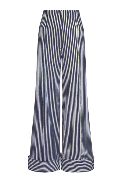 Andres Otalora luxury designer Pant with bold silhouette in linen