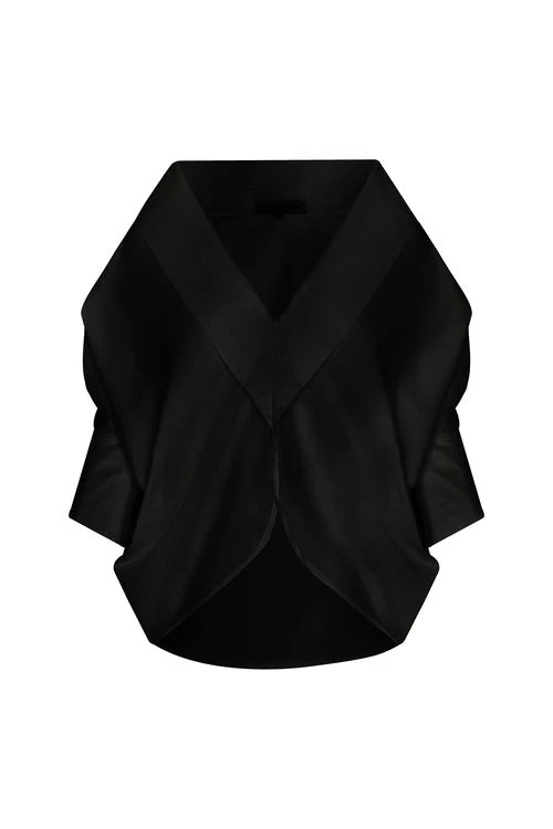 Andres Otalora Colombian Designer Top - Luxury Womenswear Andres Otalora luxury designer Top with bold silhouette in linen