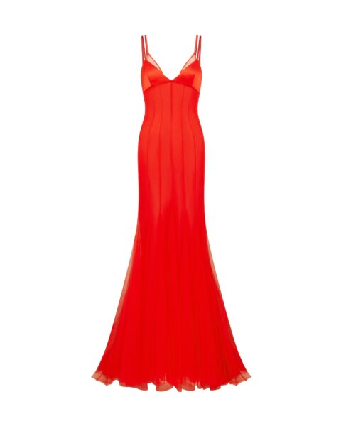 David Koma Layered Tulle Gown