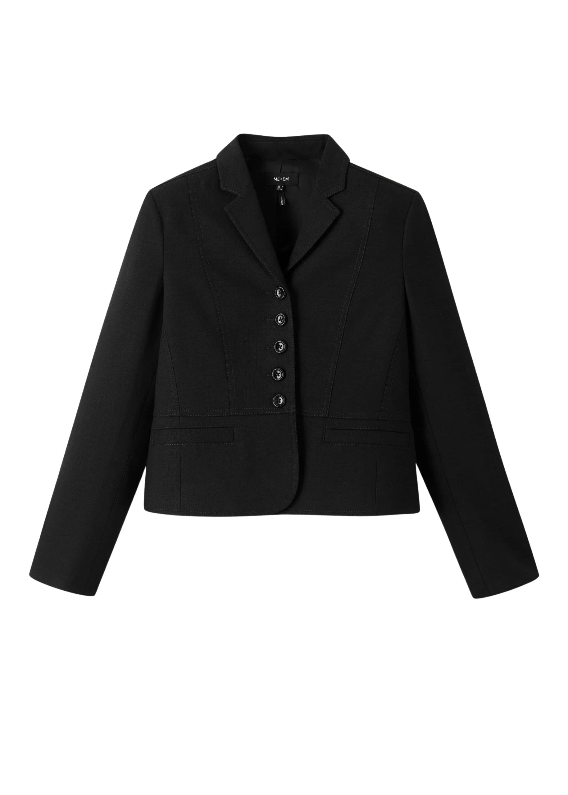 Me-and-Em-Contrast-Topstitch-Short-Fitted-Blazer-Viscose-Blend-Tailoring-Fabric-scaled70591_nobg Me and Em Shorts luxury Clothing from Luxury Handbags Marketplace