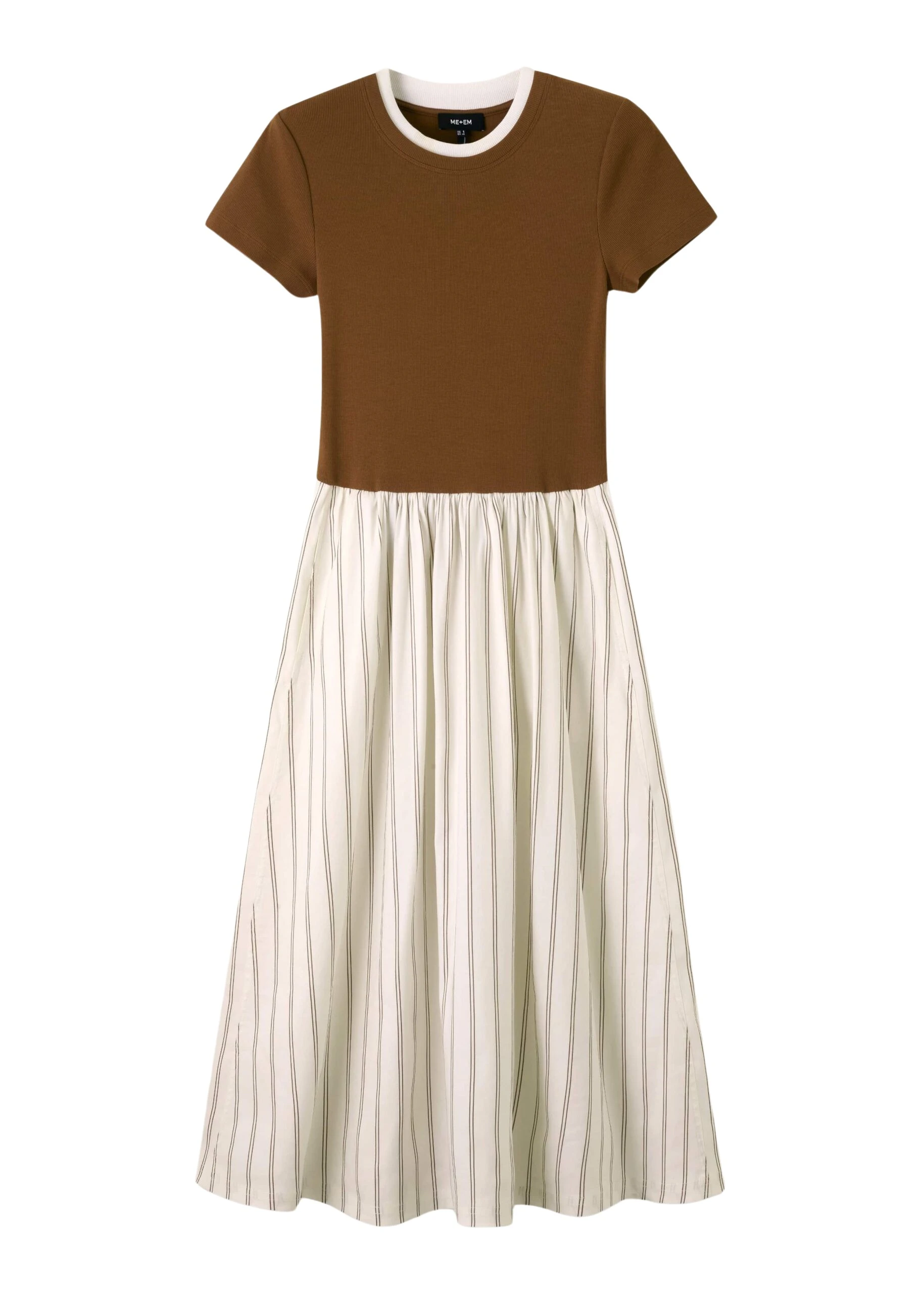Me-and-Em-Mixed-Media-Stripe-Midi-Dress-Mixed-Media-Jersey-scaled48489_nobg Me and Em Dresses luxury Clothing from Luxury Handbags Marketplace
