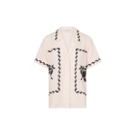 Oroton-Stencil-Print-Camp-Shirt36952_nobg Oroton Tops luxury Clothing from Luxury Handbags Marketplace