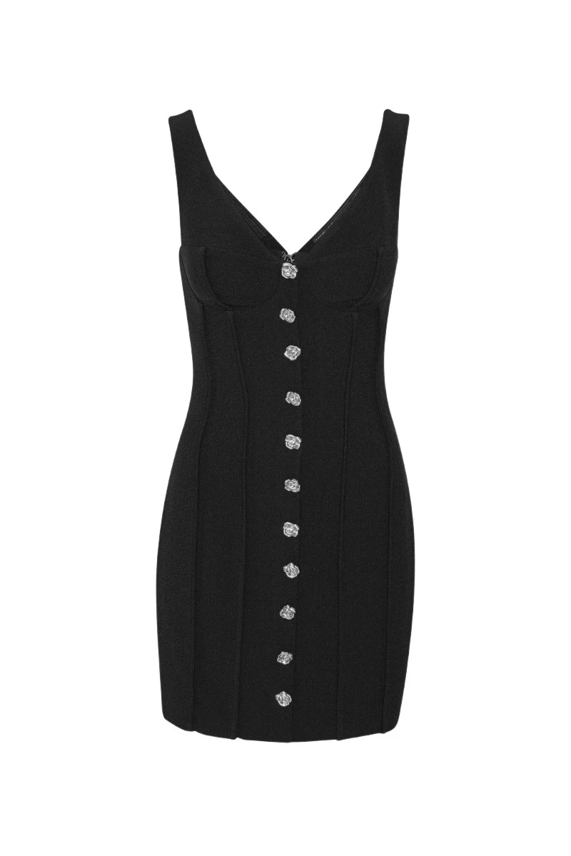 Rotate-Birger-Christensen-Crepe-Off-Shoulder-Dress-Black-dress-coveti-2025-815574_nobg Rotate Black Dress luxury Clothing from Luxury Handbags Marketplace
