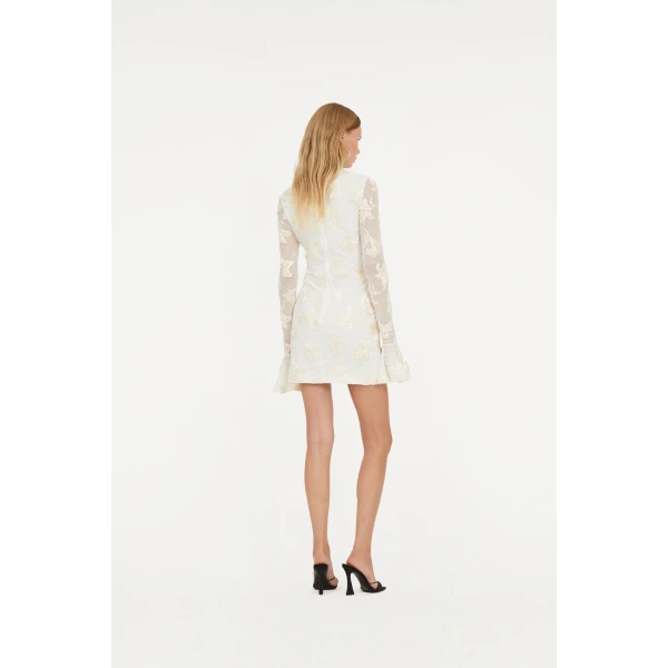 Rotate White from  Luxury Handbags – bold silhouette in vibrant color