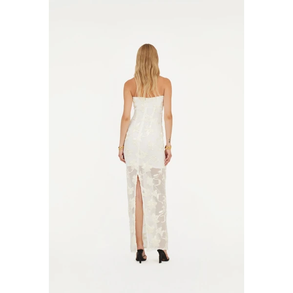 Rotate White from  Luxury Handbags – bold silhouette in vibrant color