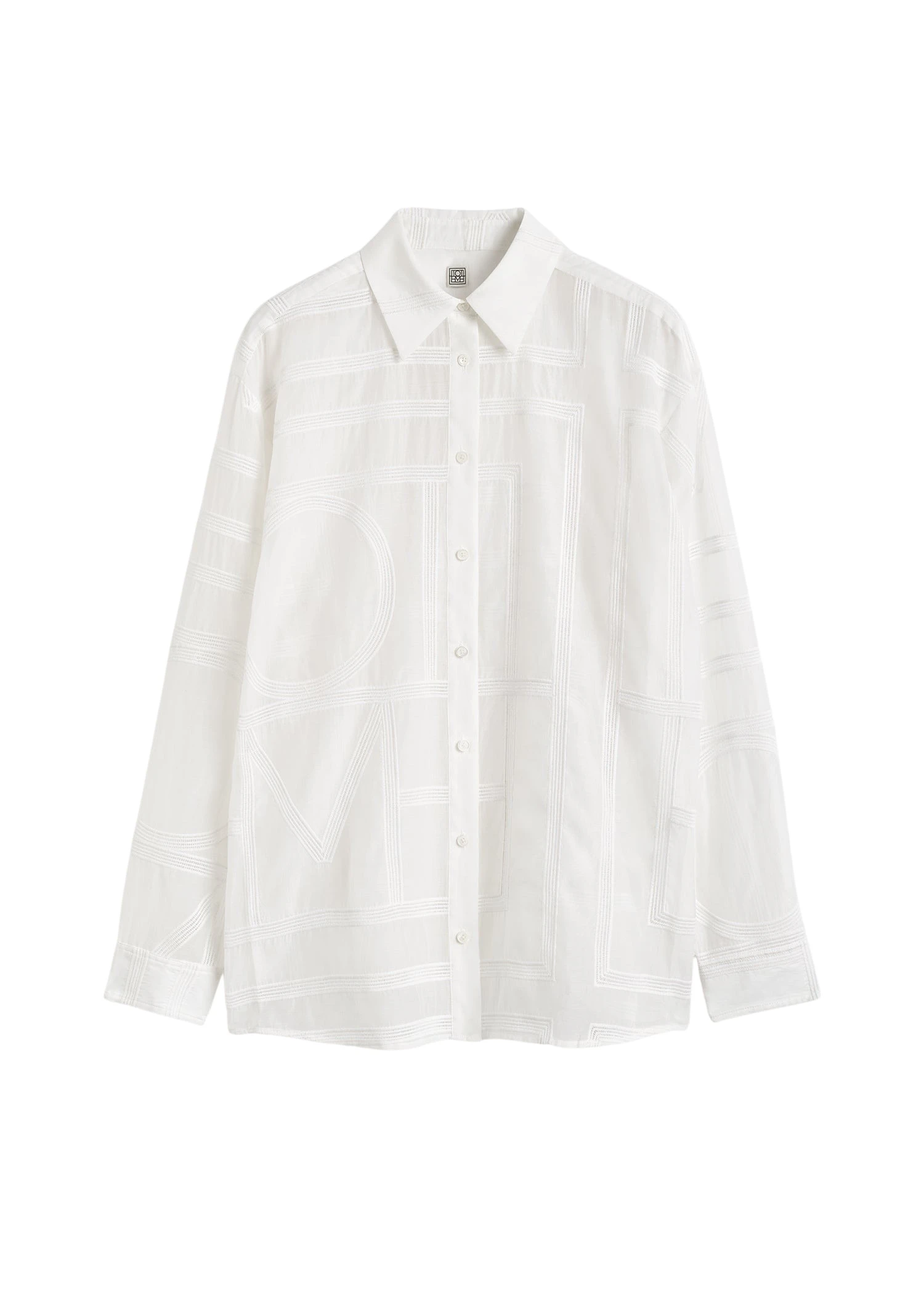 Toteme-Classic-crochet-shirt-white53858_nobg Toteme Top luxury Clothing from Luxury Handbags Marketplace
