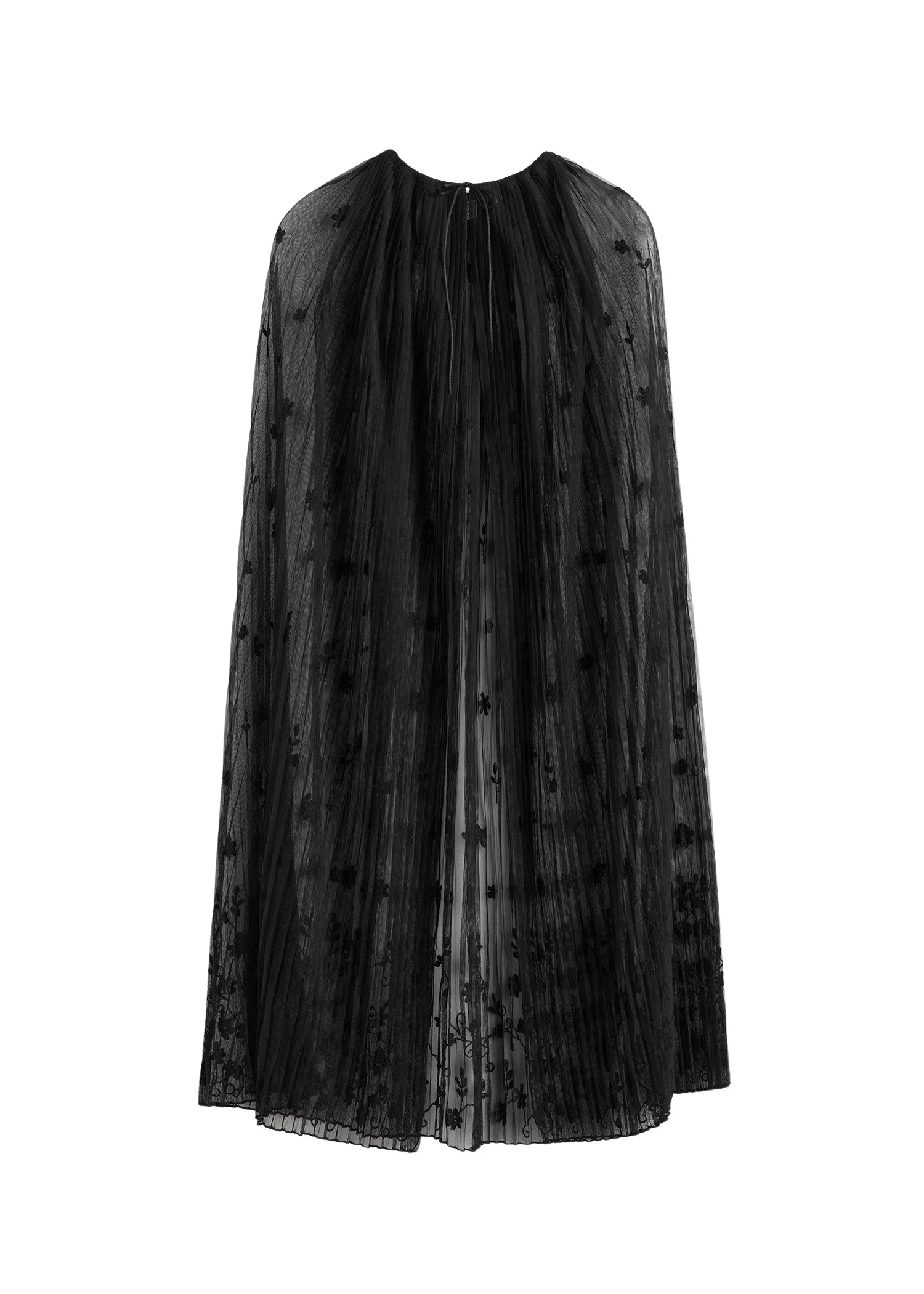 Toteme-Floral-tulle-cape-black-cape92927_nobg Toteme Jacket luxury Clothing from Luxury Handbags Marketplace