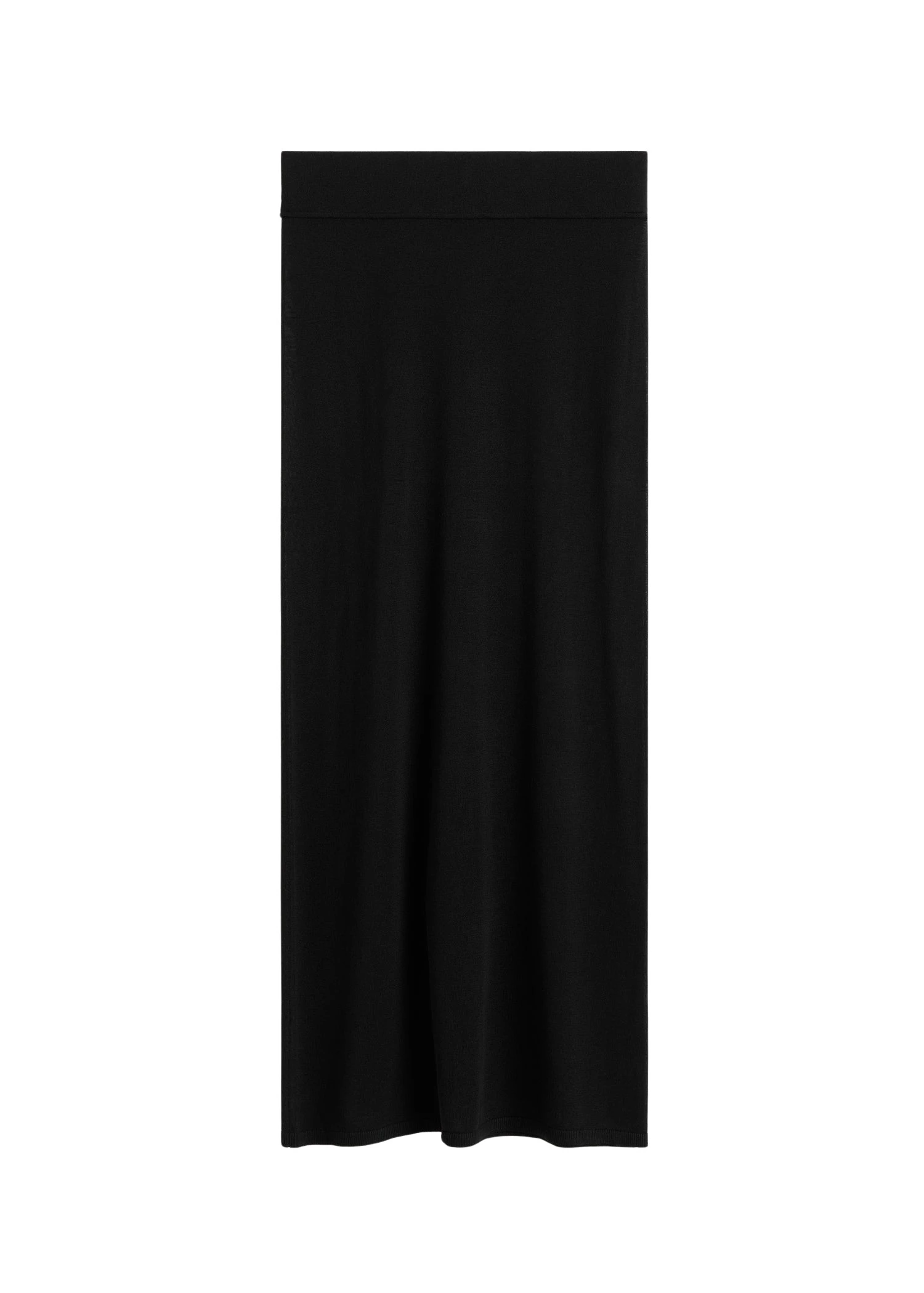 Toteme-Long-knit-skirt-black84776_nobg Toteme Skirt luxury Clothing from Luxury Handbags Marketplace