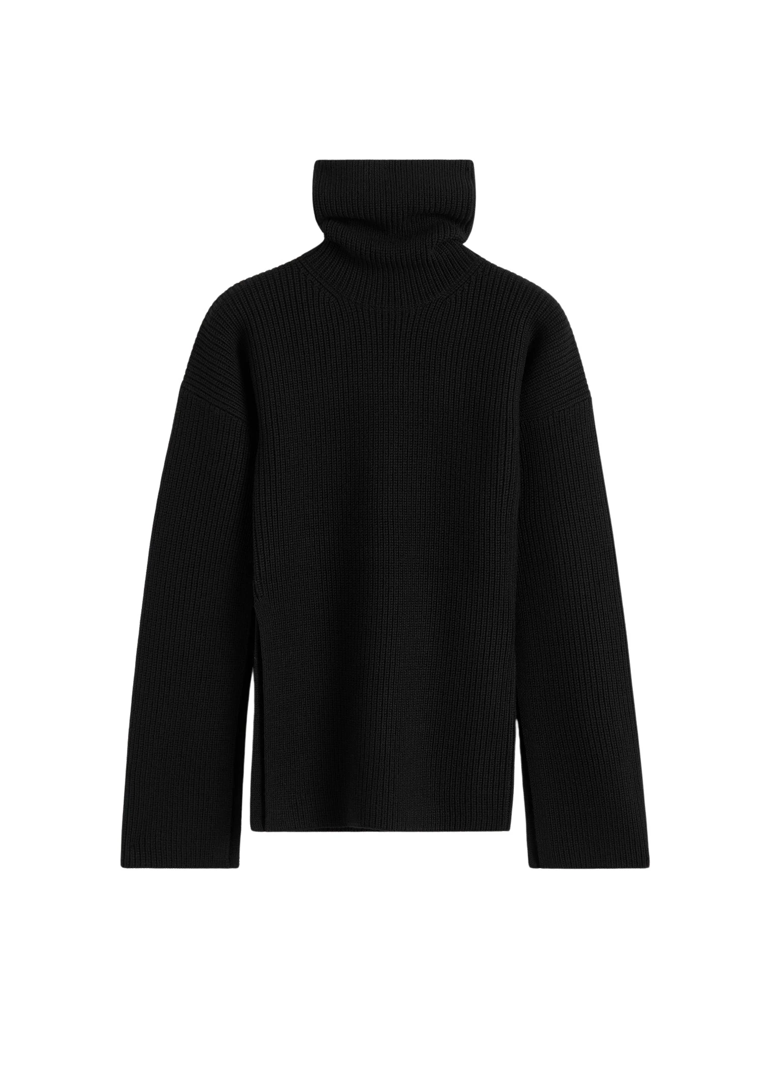 Toteme-Slit-sleeve-knit-black26035_nobg Toteme toteme sweater luxury Clothing from Luxury Handbags Marketplace