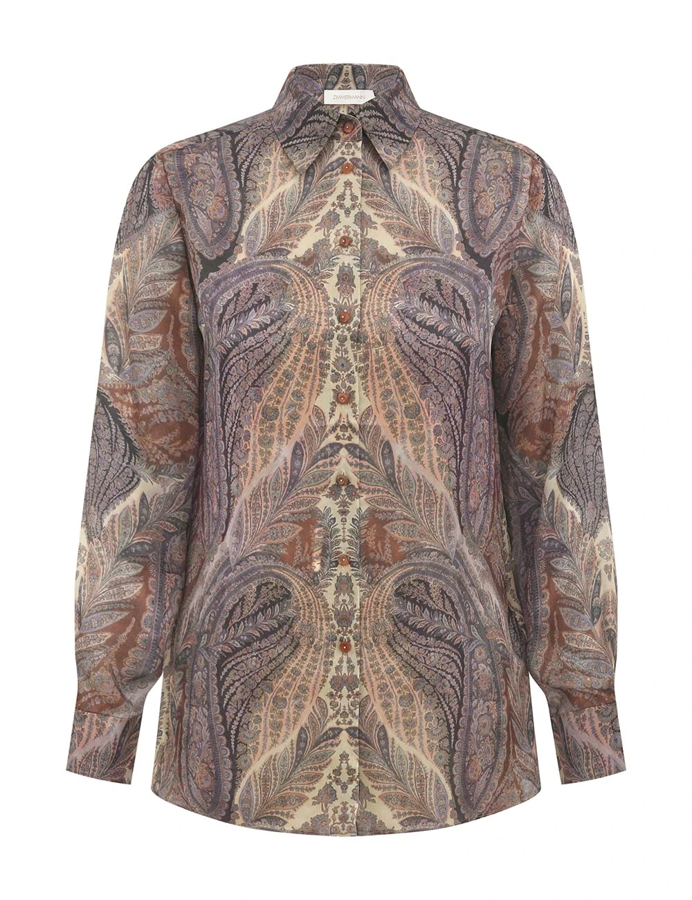 Zimmermann Hypnotic Satin Shirt | Ready to Wear 2025 Collection Luxury Shoes Elevate your elegance in this Zimmermann Tops from the 2025 resort wear edit
