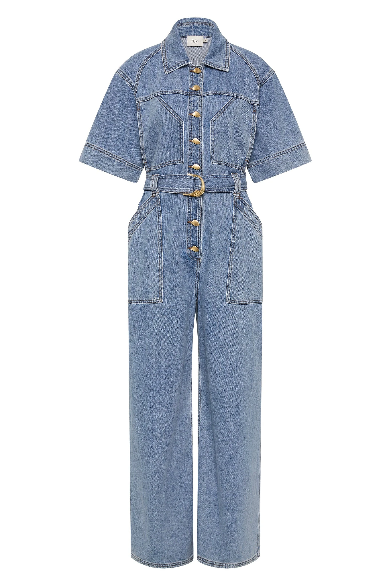 Aje Australia Signature Jumpsuit – Luxury Shoes Aje Blue Jumpsuit