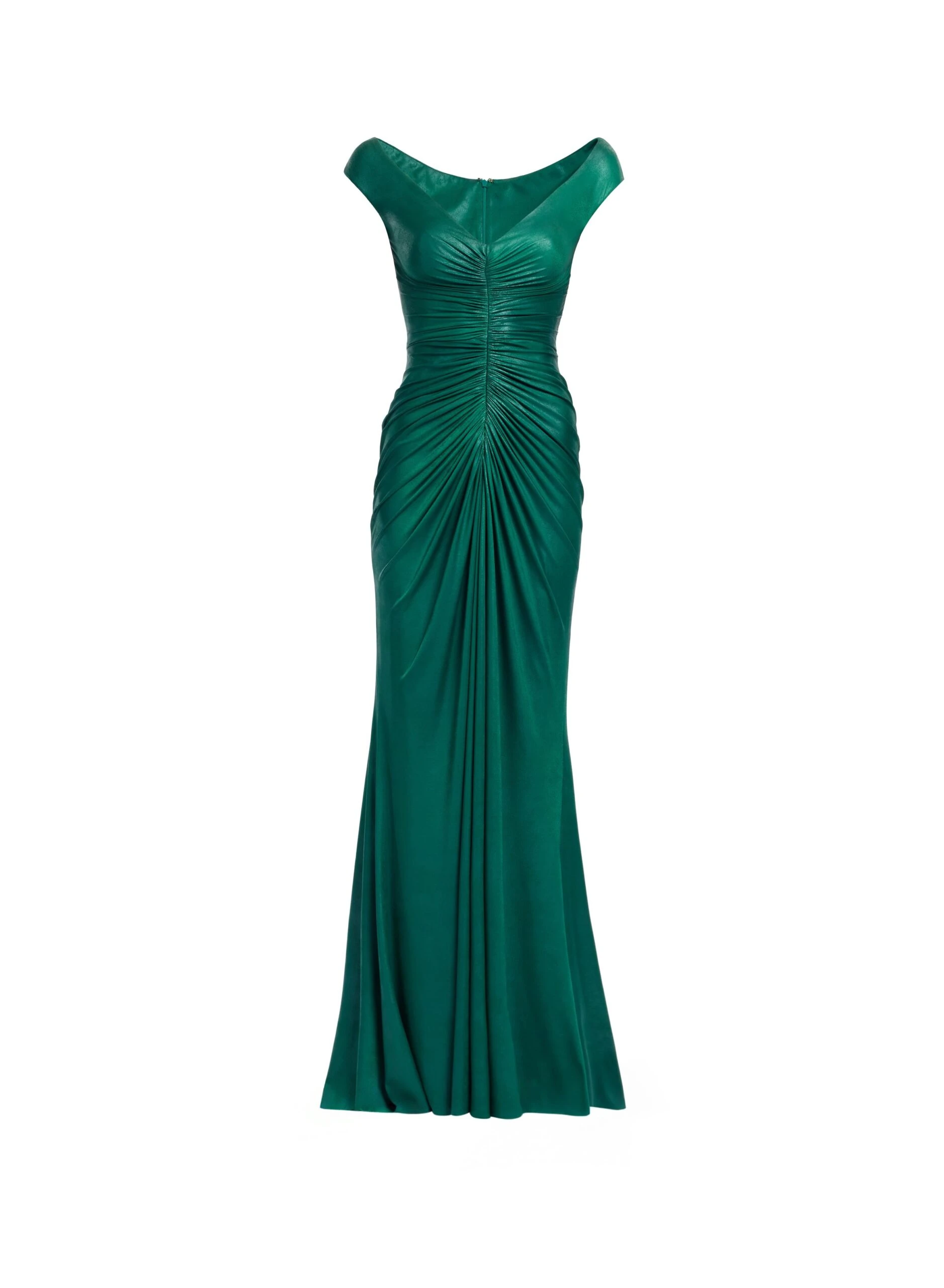 Elie Saab Off-The-Shoulder Jersey Leatherette Long Dress Elie Saab Off-The-Shoulder Jersey Leatherette Long Dress in Green featuring Off-The-Shoulder – Luxury Designer Fashion at Luxury Shoes .