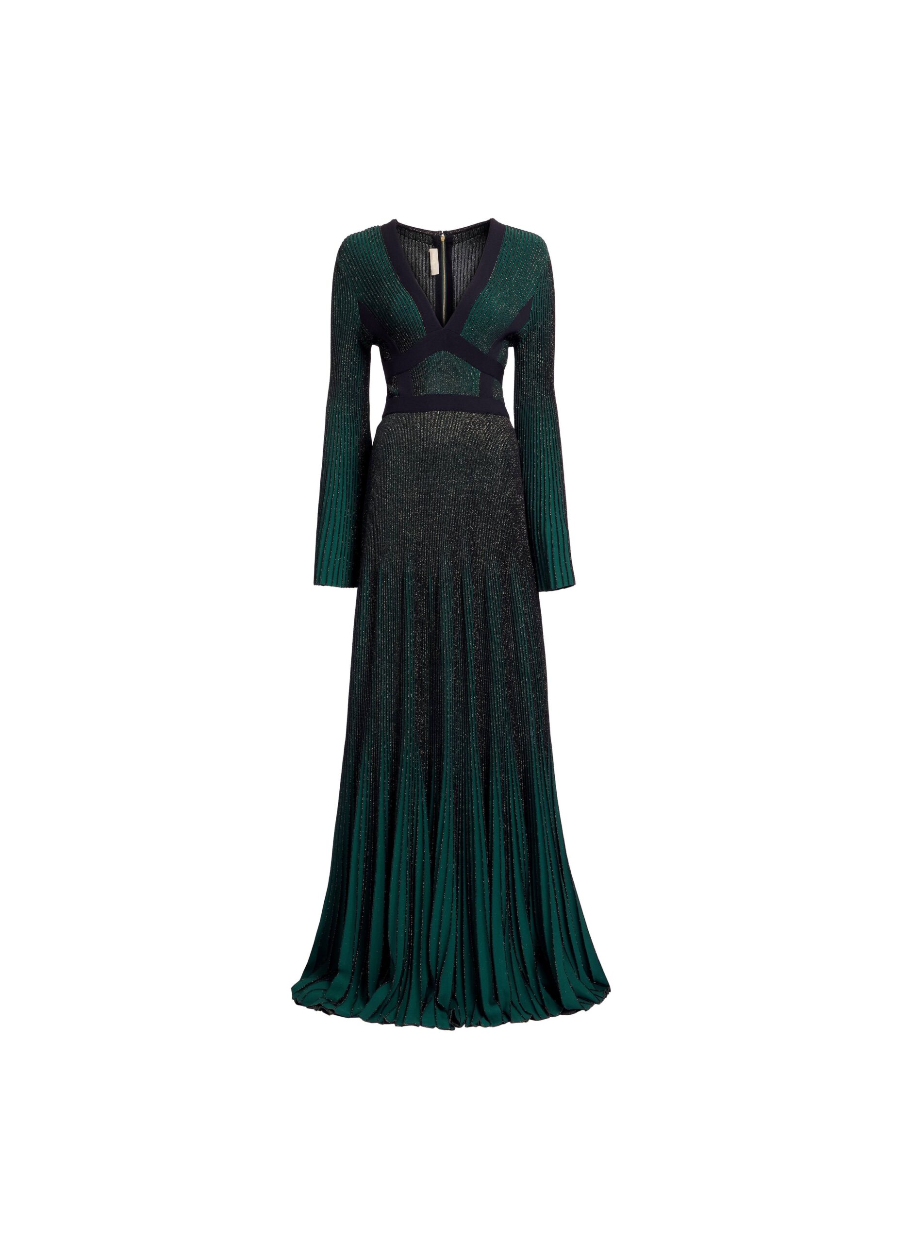 Elie Saab Pleated Knit Long Dress Elie Saab Pleated Knit Long Dress in Green featuring Pleated Knit – Luxury Designer Fashion at Luxury Shoes .