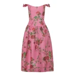 Markarian gown with romantic neckline and structured silhouette