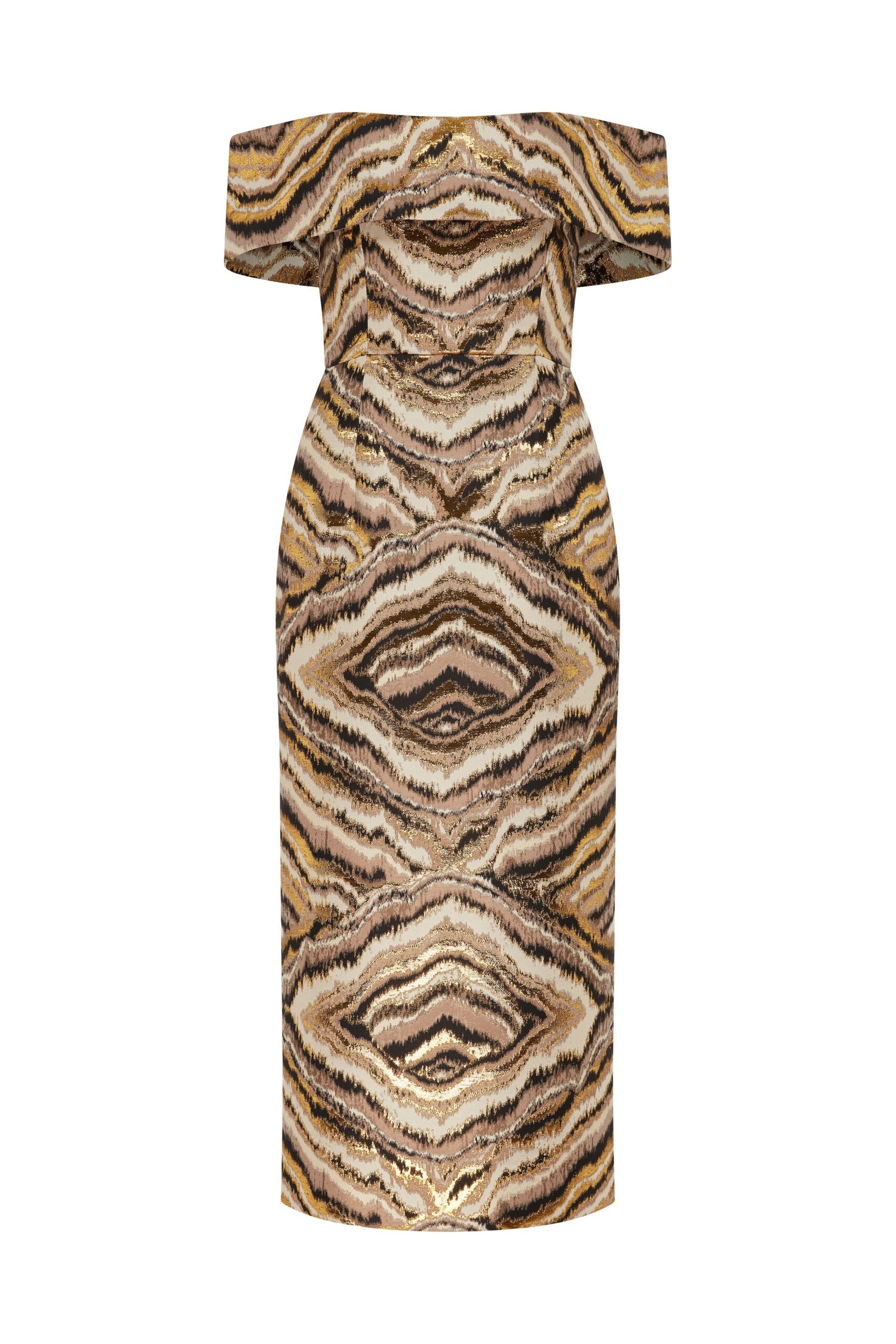 Markarian Dresses Markarian gown with romantic neckline and structured silhouette