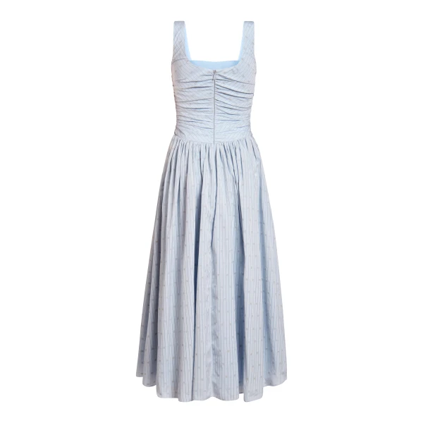 Markarian gowns with romantic neckline and structured silhouette