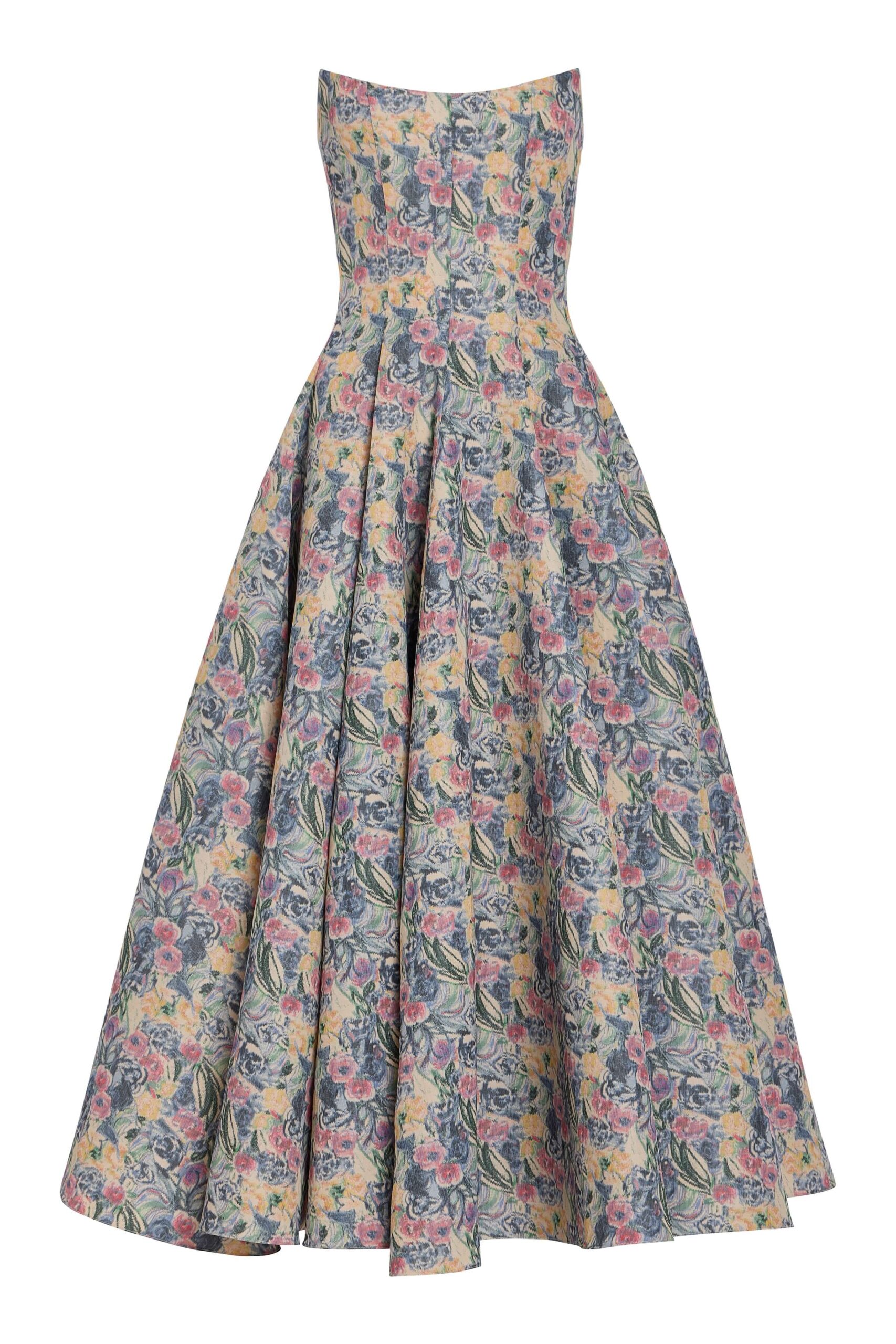 Markarian Dresses Markarian gown with romantic neckline and structured silhouette