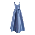 Markarian gown with romantic neckline and structured silhouette