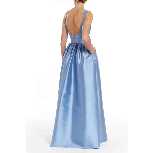 Markarian bridal with romantic neckline and structured silhouette