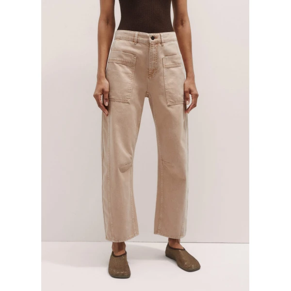 Me + Em Patch Pocket Engineered Jean – luxury British Pink in Me and Em exclusively at Luxury Shoes 