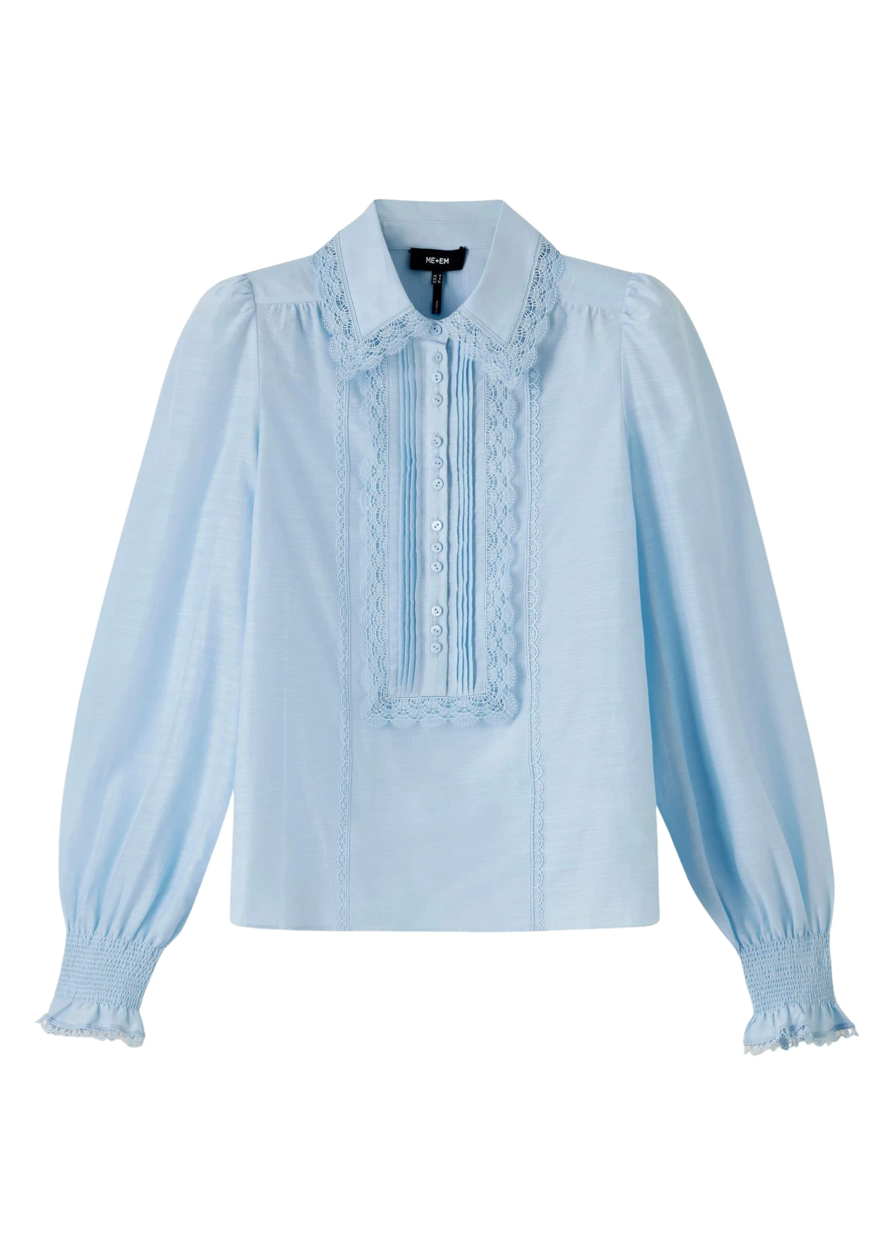 Me-and-Em-Silk-Cotton-Lace-Trim-Straight-Blouse-Coveti-7-scaled26290_nobg Me and Em Tops luxury Clothing from Luxury Handbags Marketplace