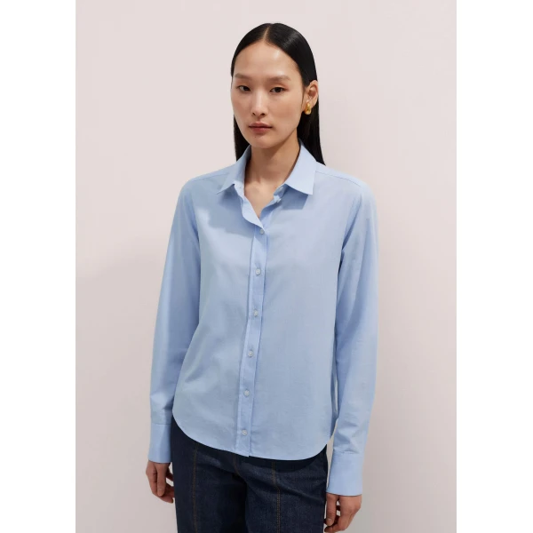 Me + Em Travel Layering Shirt – luxury British Blue in Me and Em exclusively at Luxury Shoes 