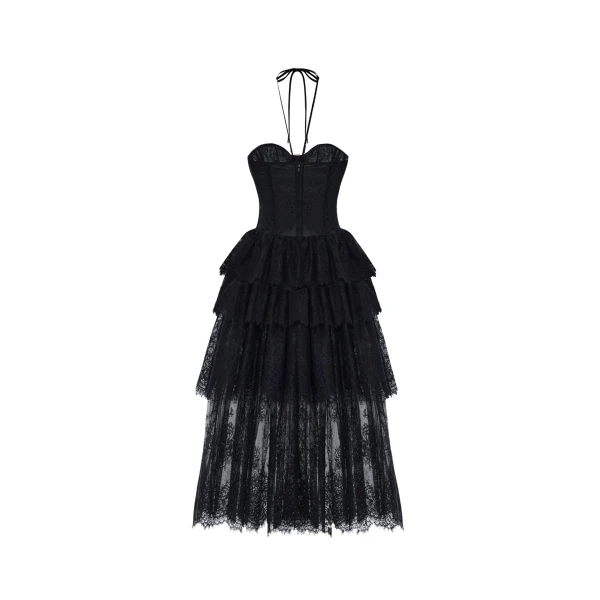 Rasario Midi Dress – couture evening dress