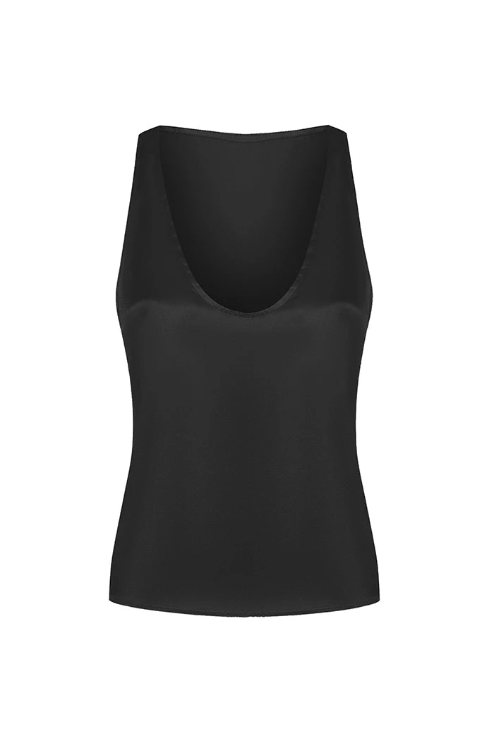 Rasario Silk Top With A Deep Neckline Rasario Silk Top – couture evening dress