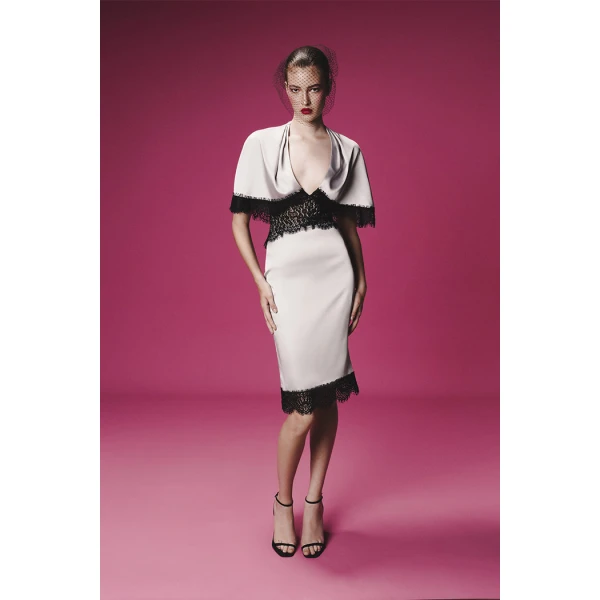 Rasario Midi Dress – couture evening dress