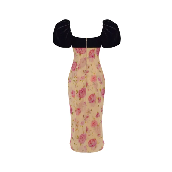 Rasario Floral Dress – couture evening dress