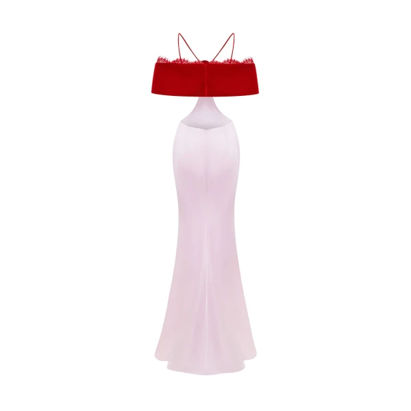 Rasario Satin Dress – couture evening dress