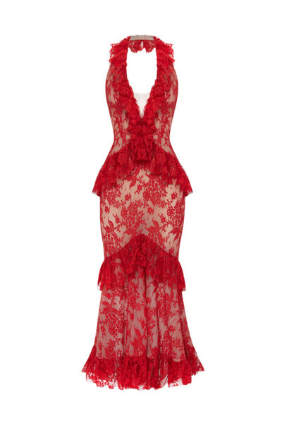 Rasario Lace Dress – couture evening dress