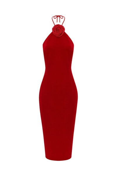Rasario Velvet Dress – couture evening dress