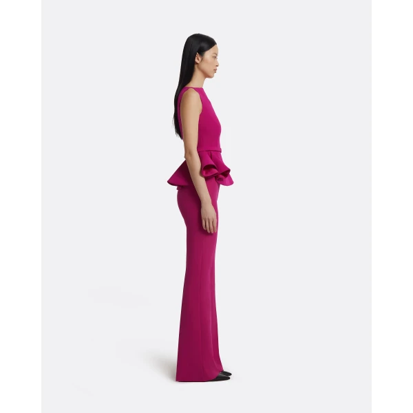 Alexa Trousers In Fuchsia by Safiyaa ‚Äì luxury pants in Pink available at Luxury Shoes 