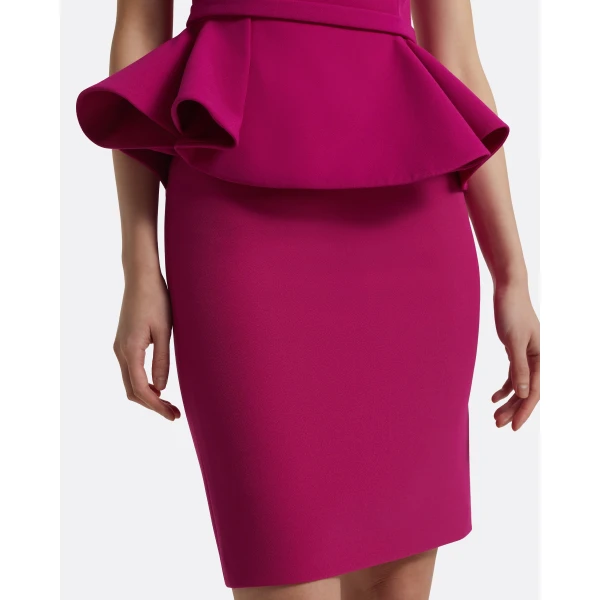 Ayaka Skirt In Fuchsia by Safiyaa ‚Äì luxury skirts in Pink available at Luxury Shoes 