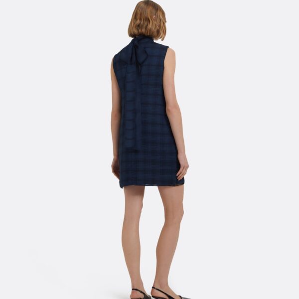 Carissa Short Dress In Navy by Safiyaa ‚Äì luxury dresses in Blue available at Luxury Shoes 