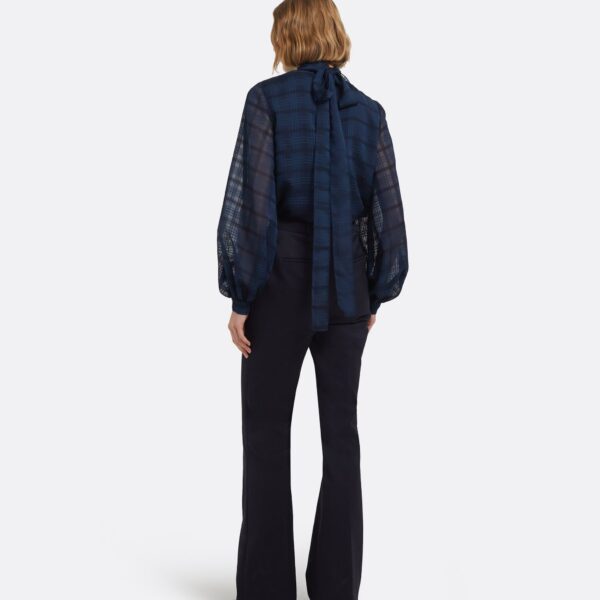 Carlie Top In Navy by Safiyaa ‚Äì luxury tops in Blue available at Luxury Shoes 