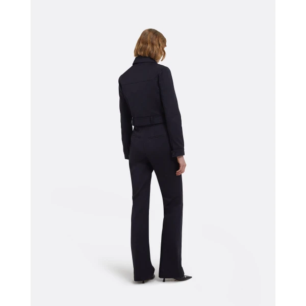 Chelsea Jacket In Midnight Navy by Safiyaa ‚Äì luxury jackets in Blue available at Luxury Shoes 